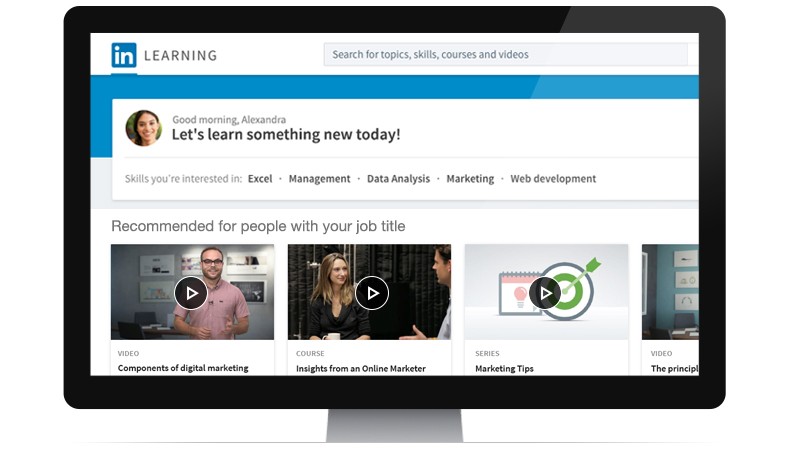 LinkedIn Learning UI