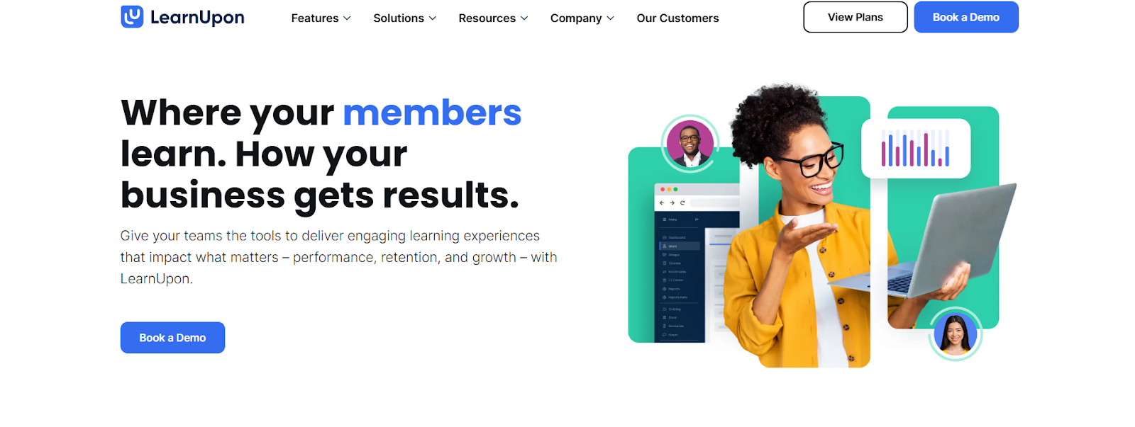 LearnUpon AI-Enhanced LMS with Multi-Portal Support
