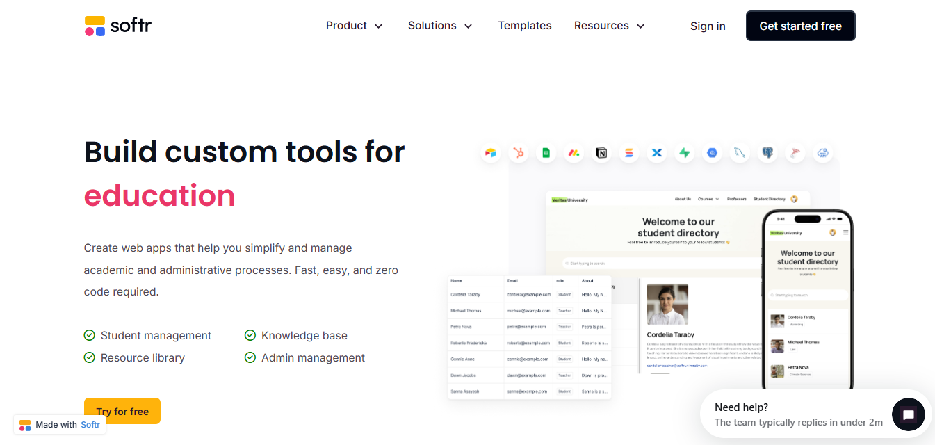 Build custom for education