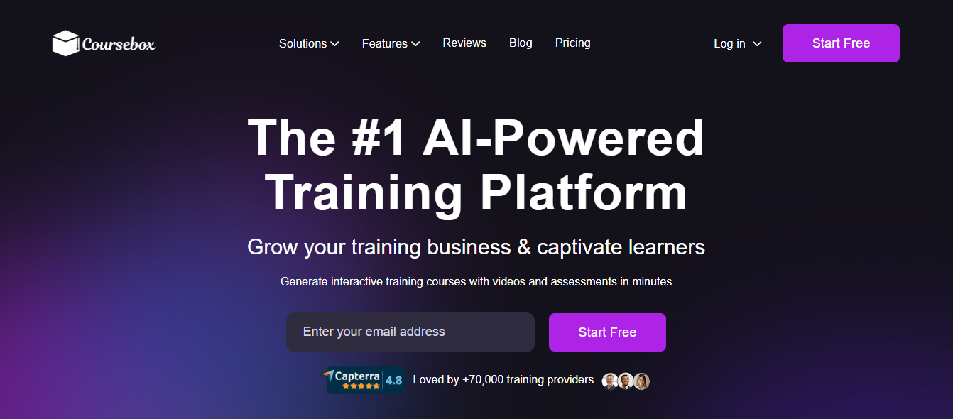 Coursebox AI-Powered training platform