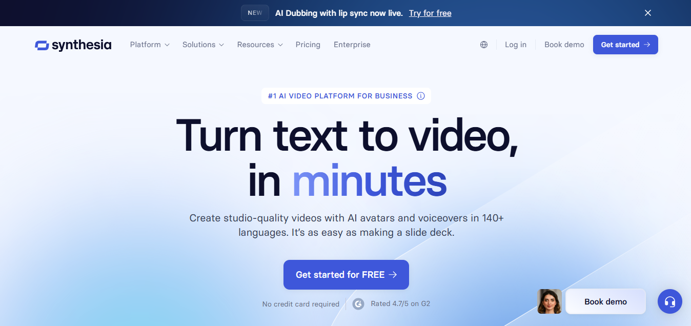 Turn text to video in minutes