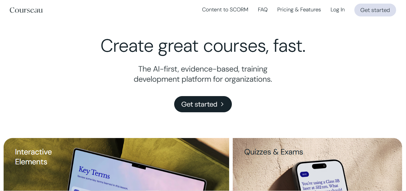 Create great courses fast