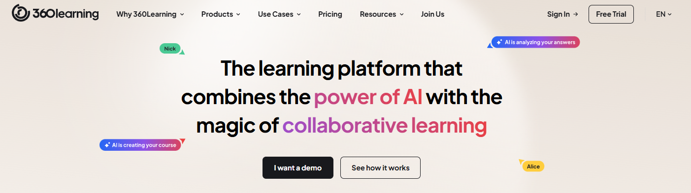 The learning platform that combines the power of AI with the magic of collaborative learning