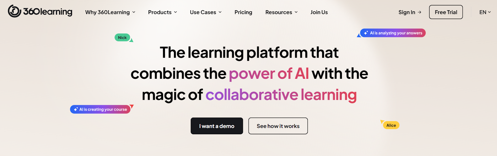 The learning platform that combines the power of AI with the magic of collaborative learning