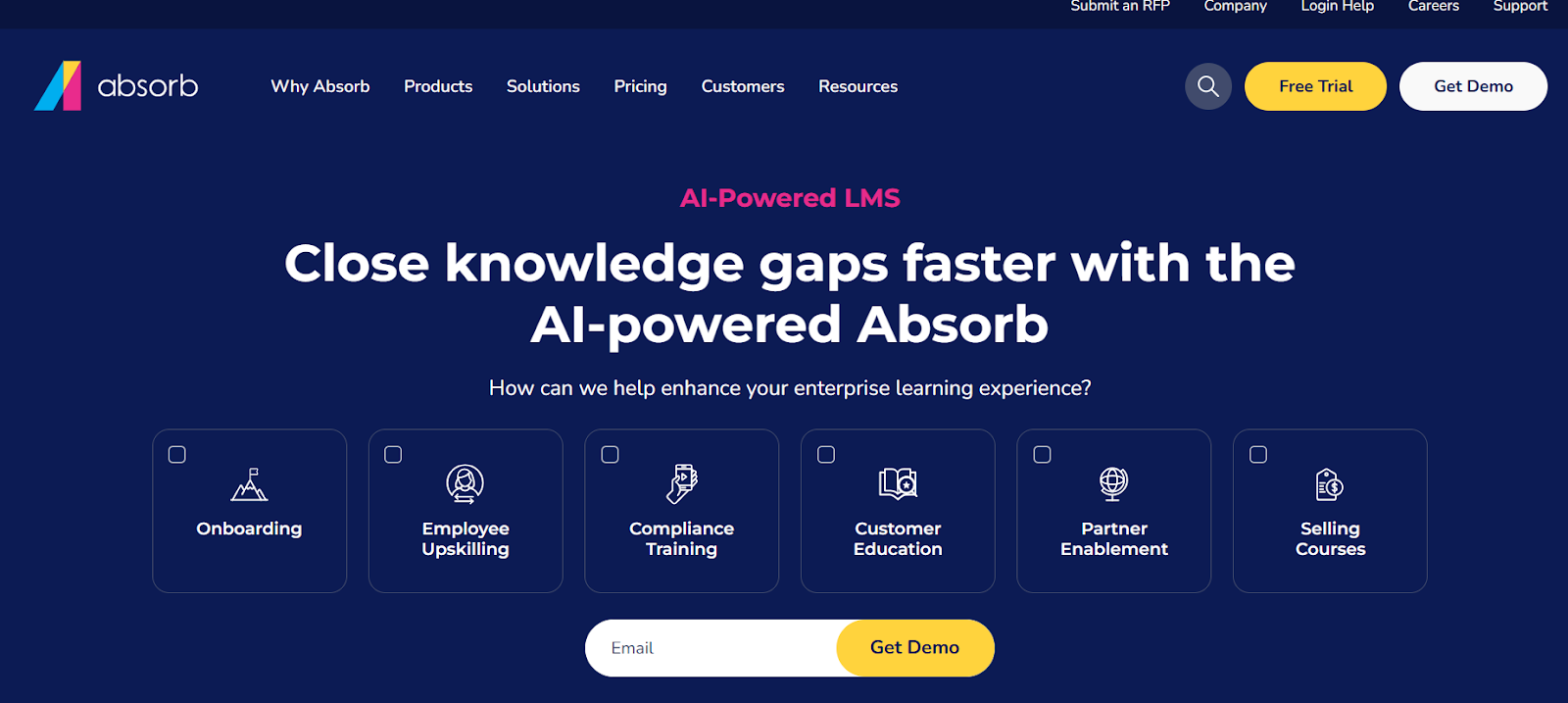 Absorb is another excellent cloud-based LMS platform for managing training programs and courses