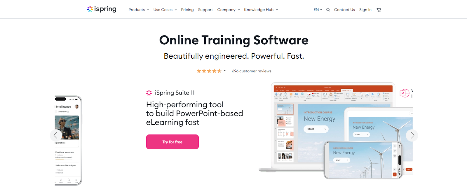 Online training software