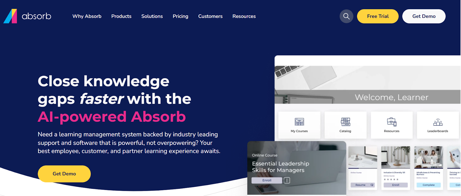 Absorb LMS is a wise choice to deliver banking-relevant courses to your employees