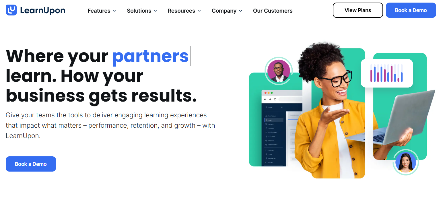 LearnUpon LMS is a great option for blended learning
