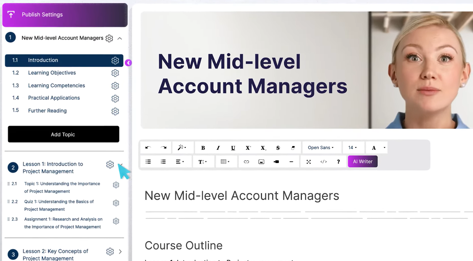 New mid-level account managers