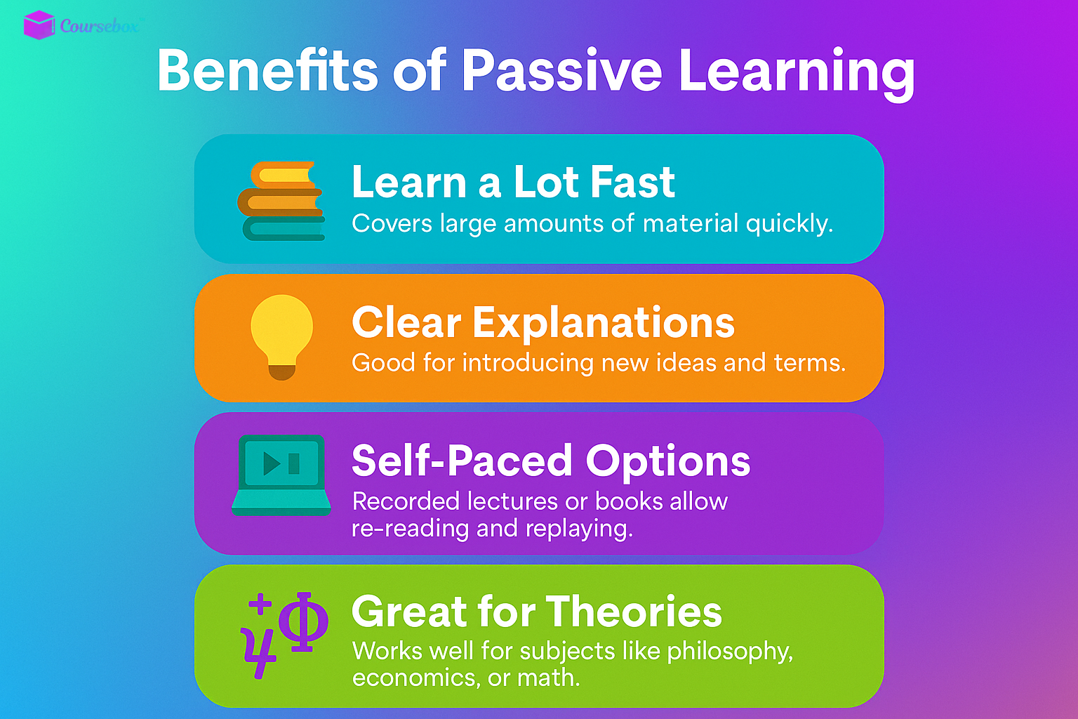 Benefits of Passive Learning