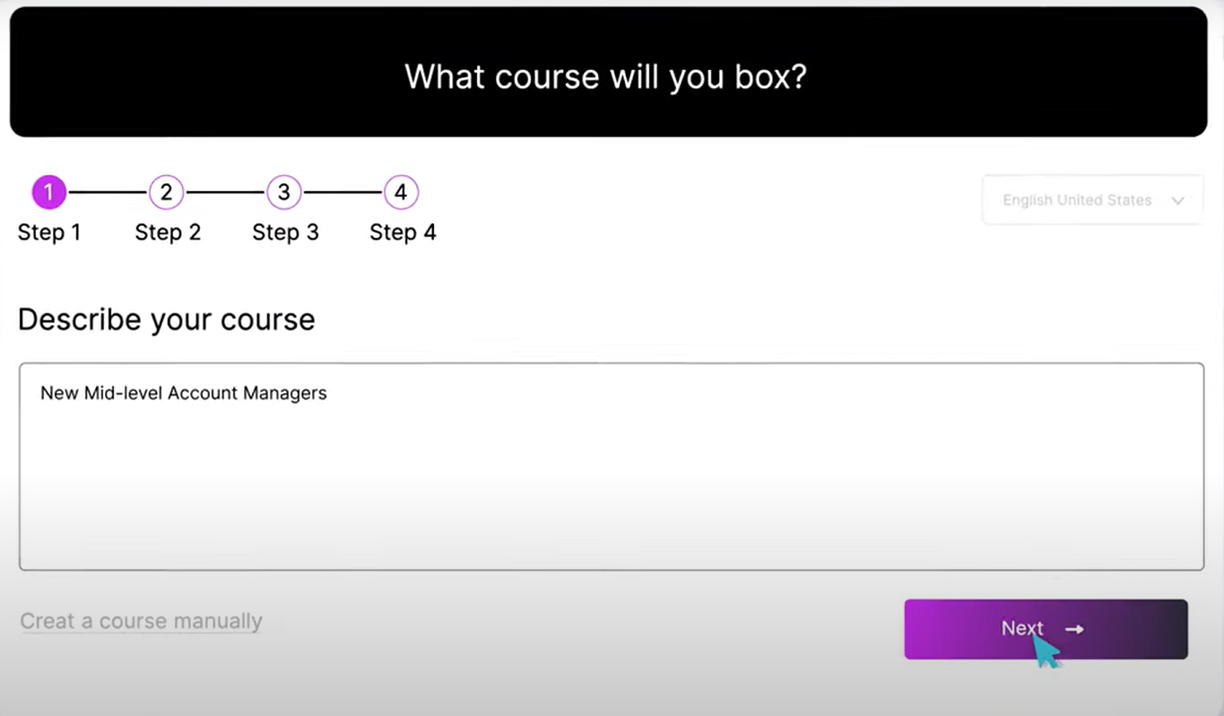 Coursebox is a handy AI course builder that can streamline this task for you.