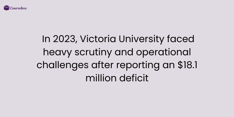 Victoria University under scrutiny