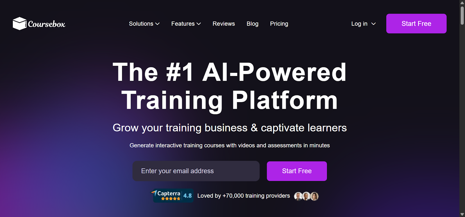 AI-powered training platform