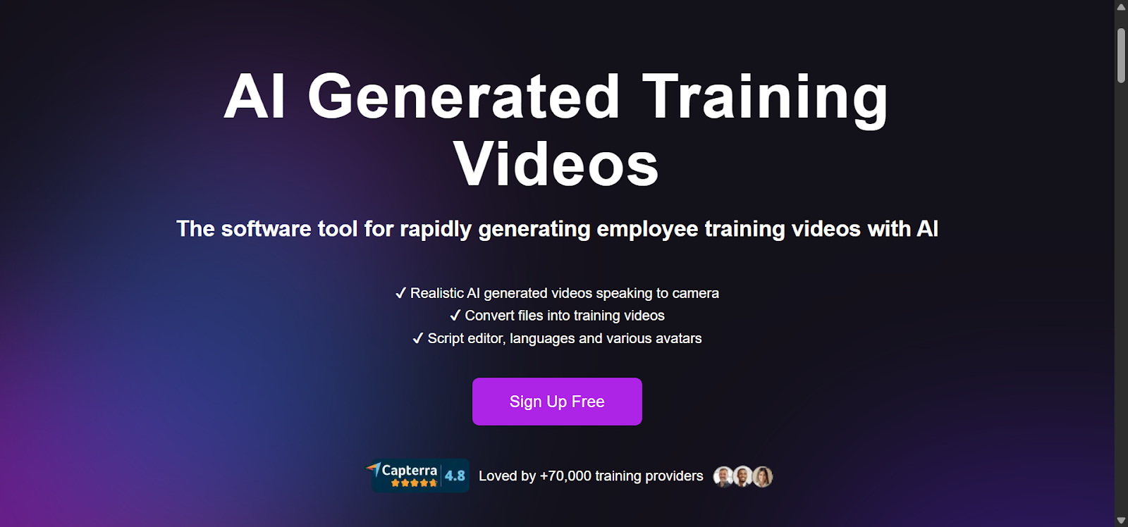 AI generated training videos