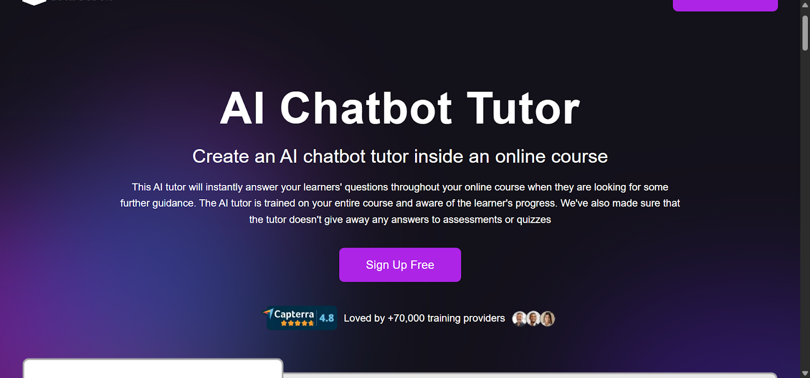 Coursebox AI chatbot tutor