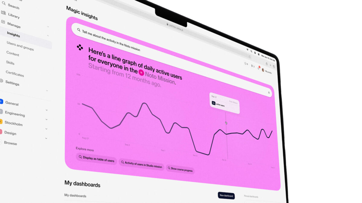 Sana Learn is more than a training platform