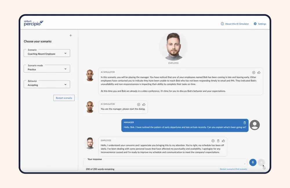 Skillsoft Percipio is ideal for financial organizations