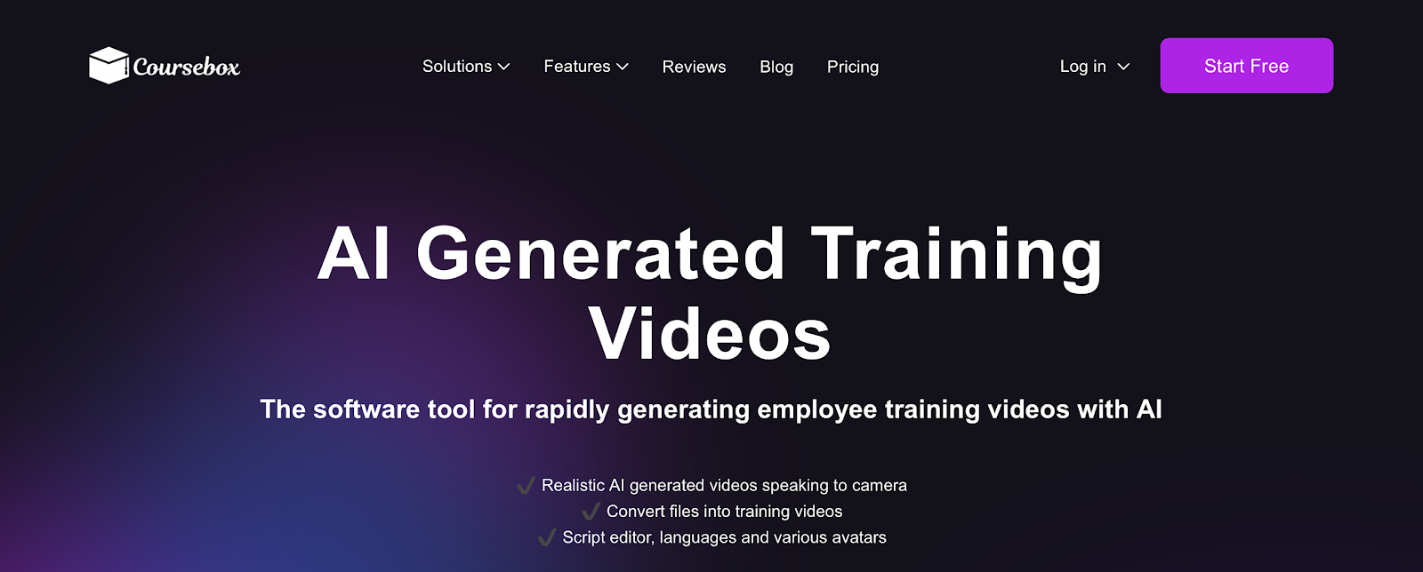AI generated training videos