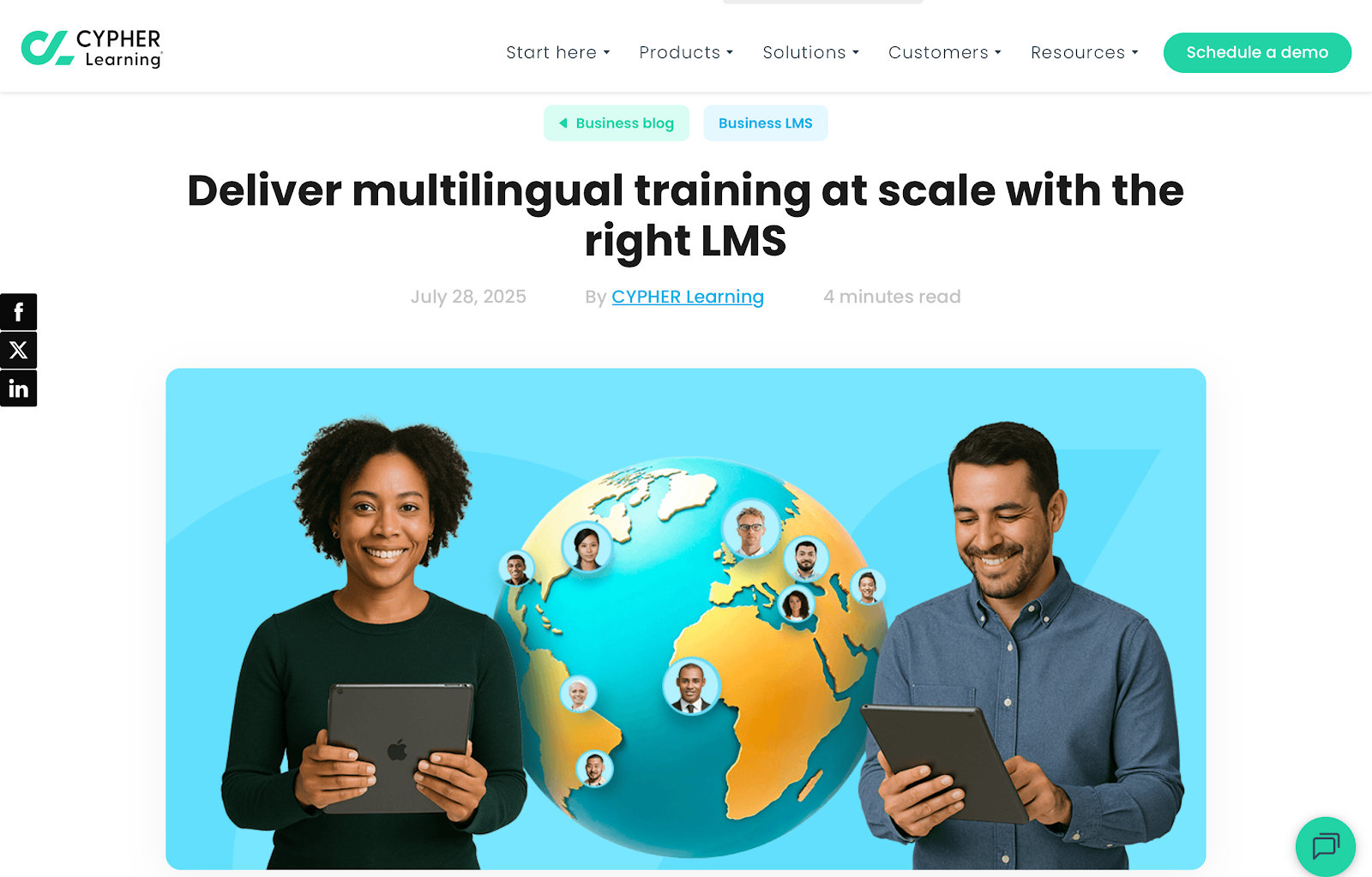 Deliver multilingual training at scale with the right LMS