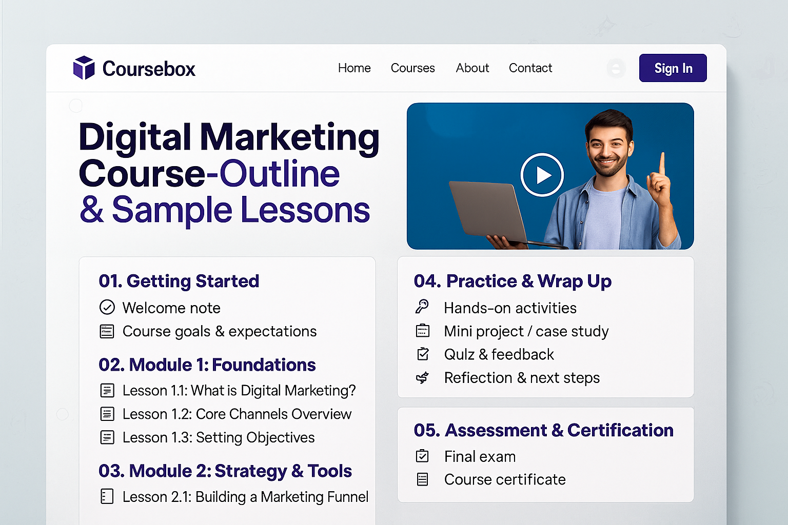 Digital marketing course-outline