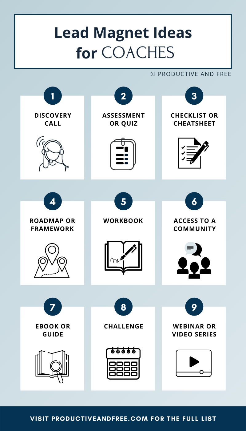 Lead Magnet ideas for coaches