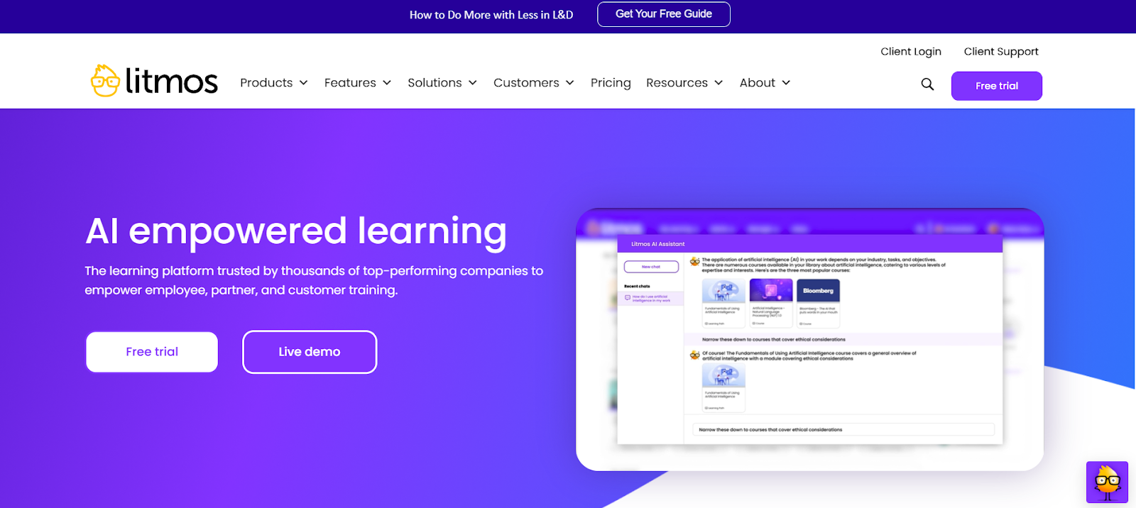 Litmos AI empowered learning