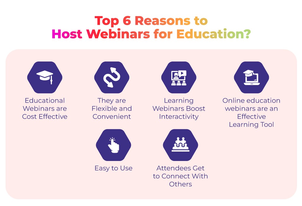 6 reasons to host webinars for education
