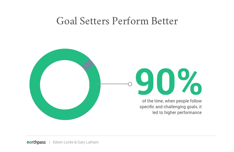 Performance statistics of goal setters
