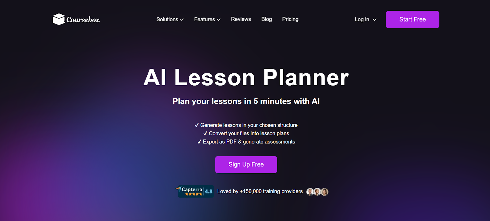 Coursebox AI lesson planner