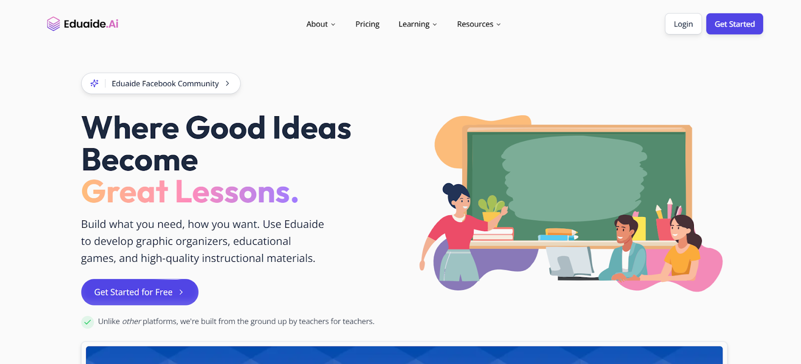 Eduaide AI where good ideas become great lessons