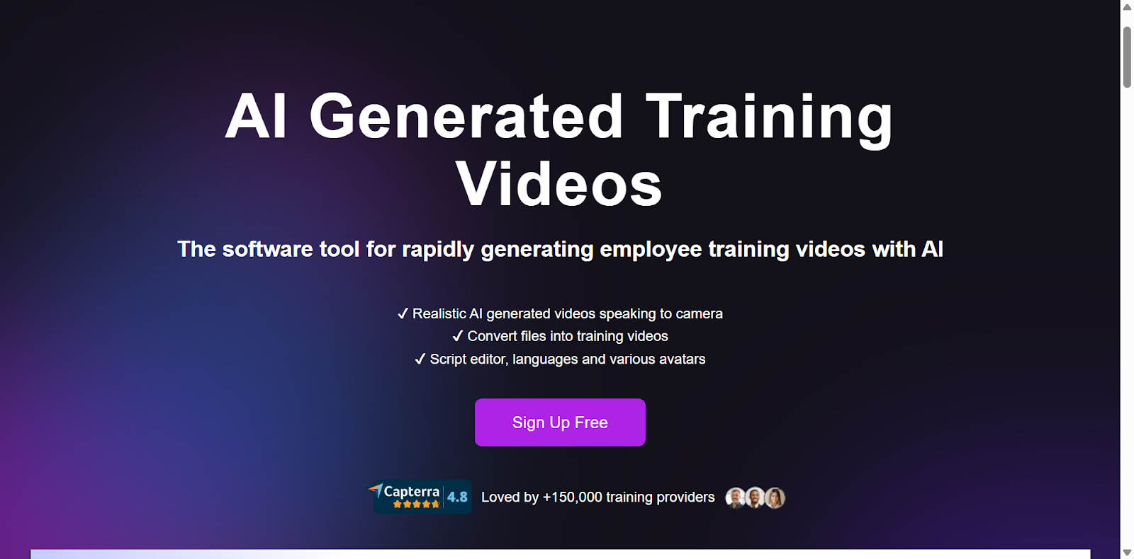 AI generated training videos