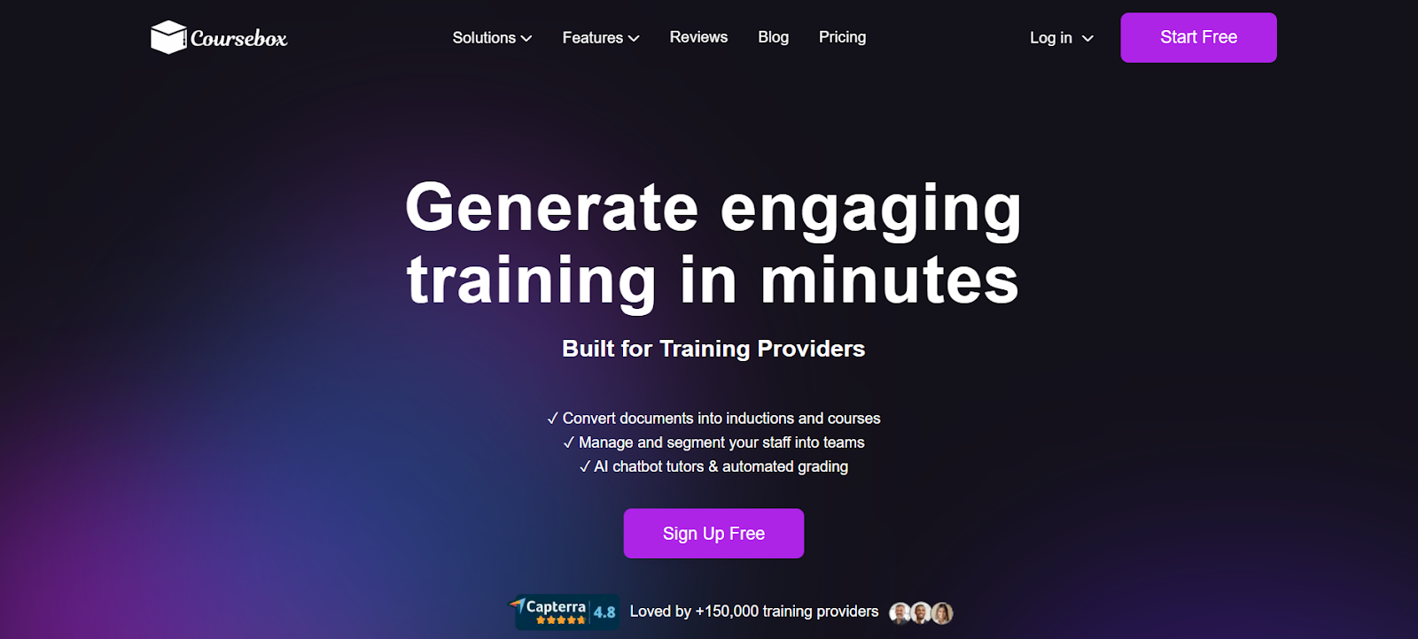 Generative engaging training in minutes