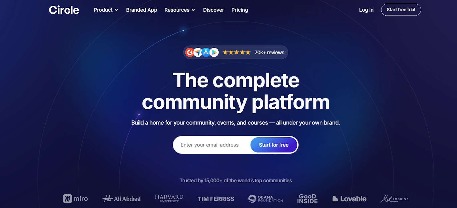 Circle the complete community platform