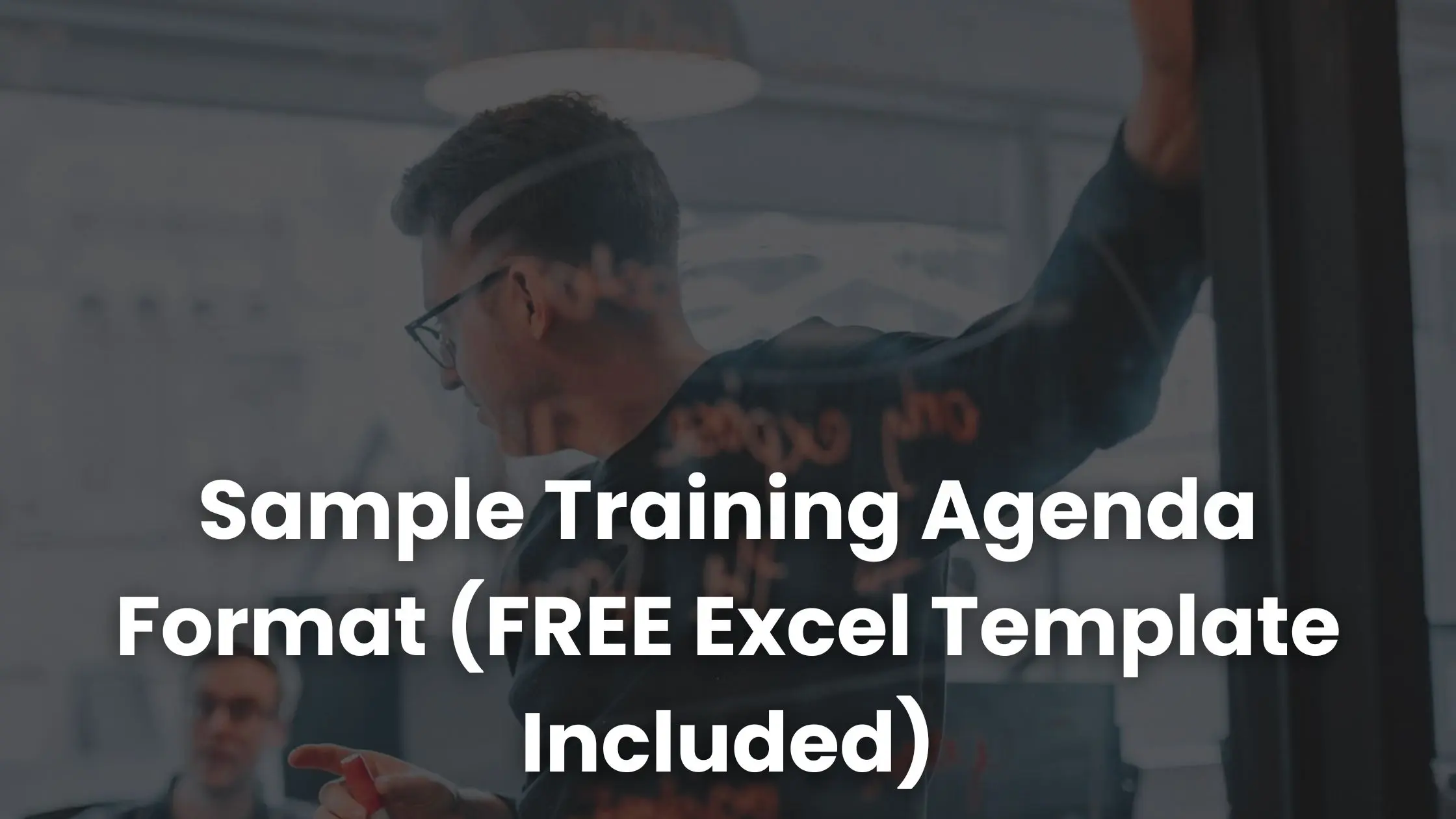 Sample Training Agenda Format (FREE Excel Template Included)