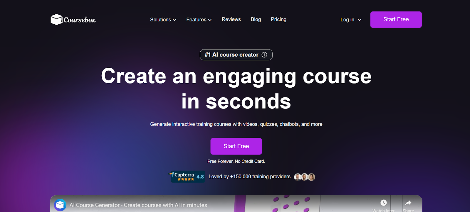 Create an engaging course in seconds