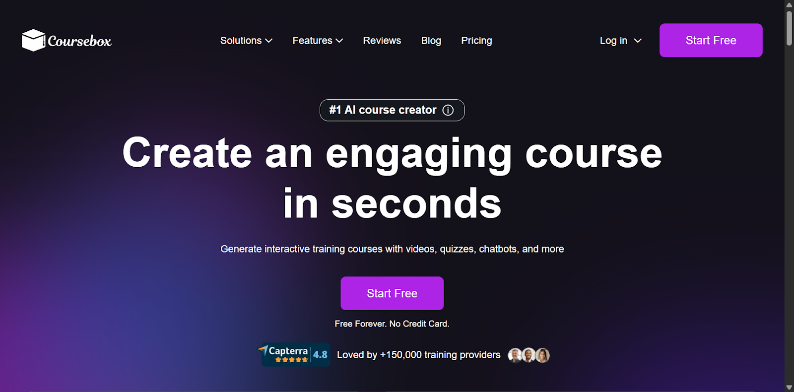 Coursebox Landing Page