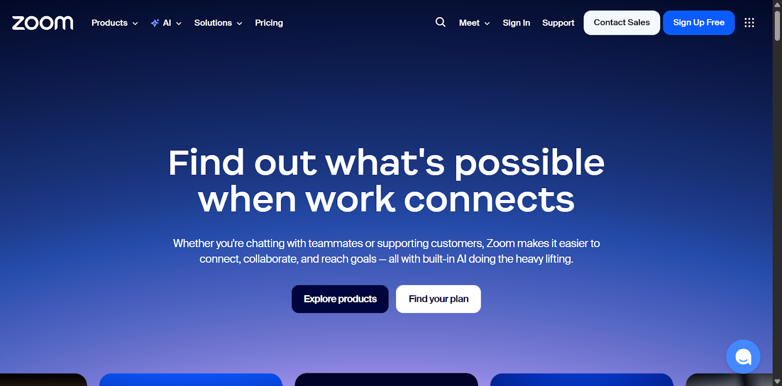 Zoom Landing Page