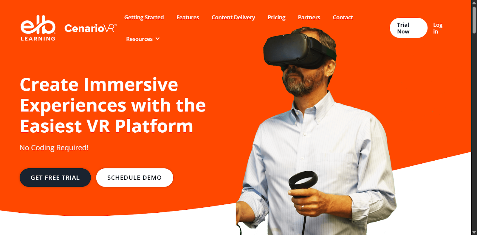 CenarioVR Landing Page