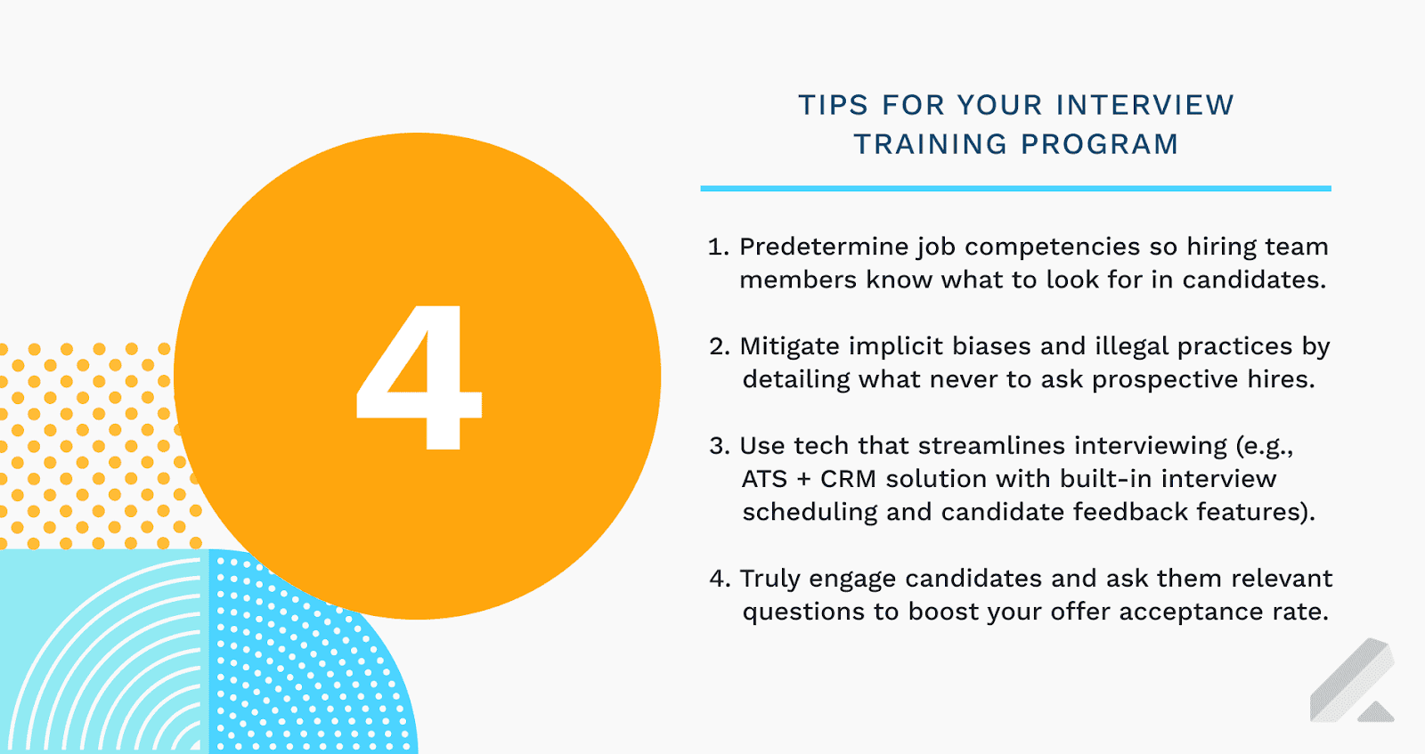 Tips for your interview training program