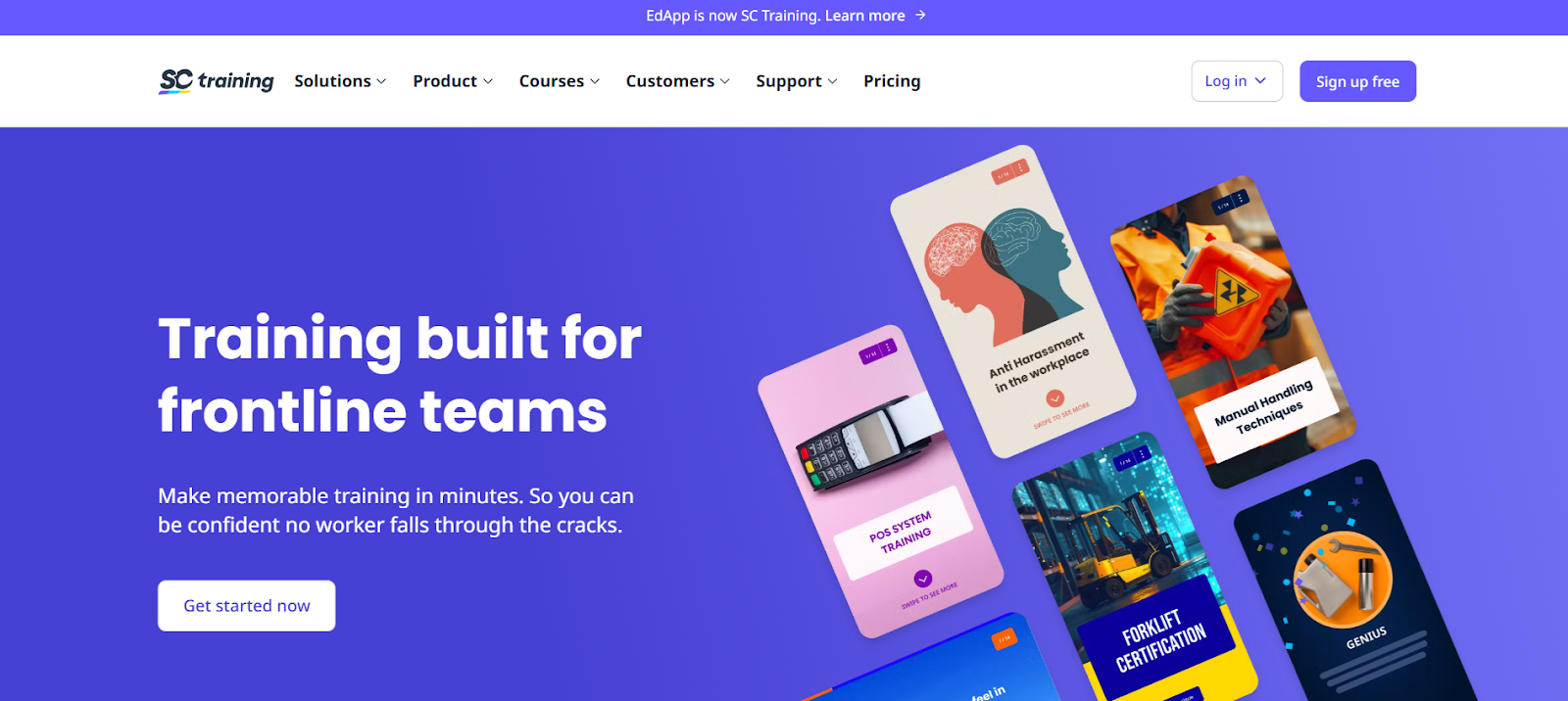 SC training built for frontline teams