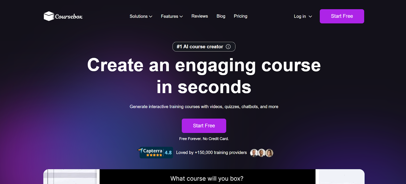 Create an engaging course in seconds