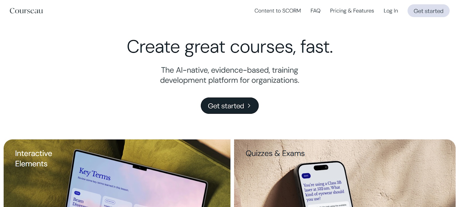 Courseau AI tool built for quick mini-course production