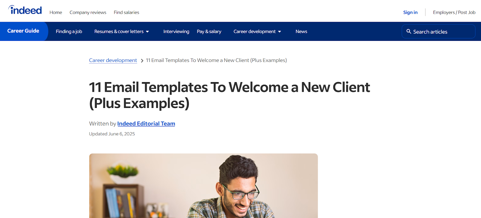 Client Onboarding Email Templates (Indeed)