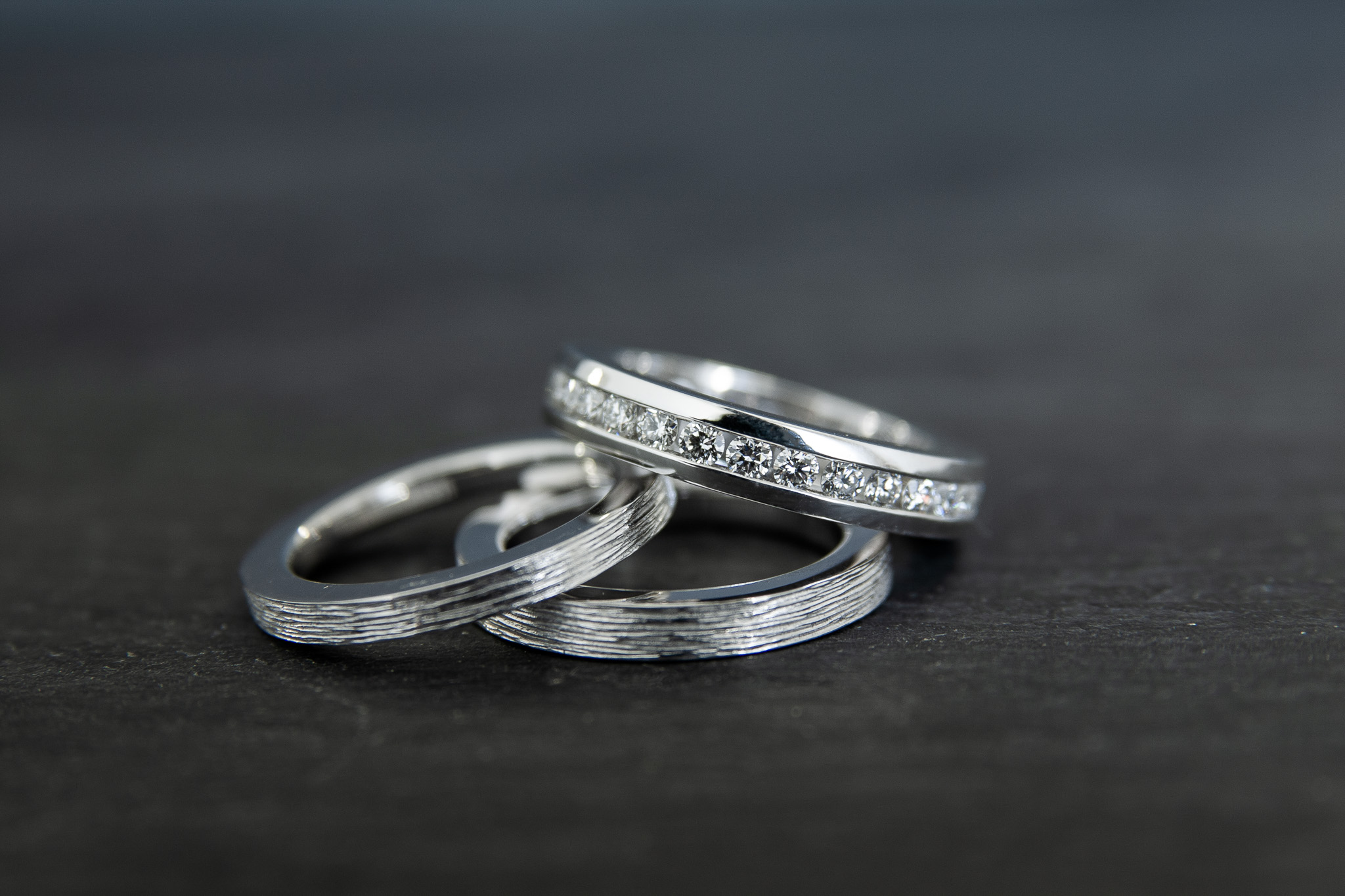 Damenringe in Weissgold 750 mit Diamanten im Brillantschliff