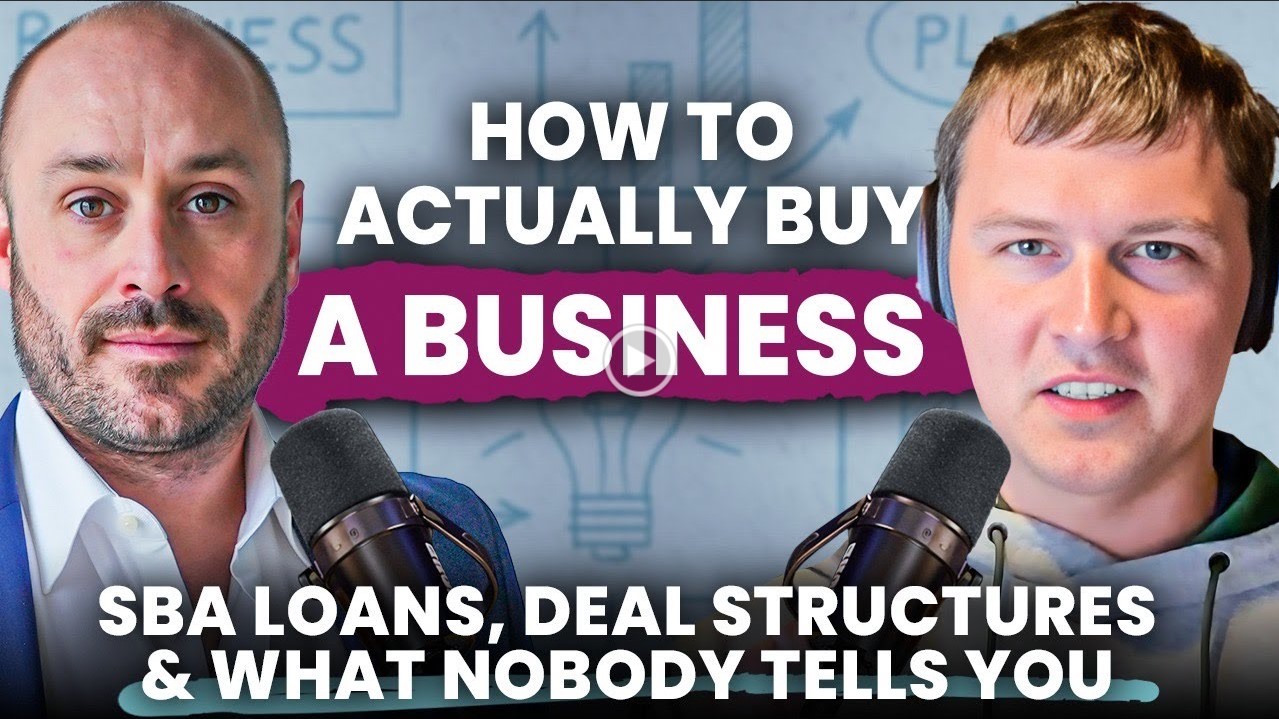 Matthias Smith discussing SBA business buying strategies on Podcasts