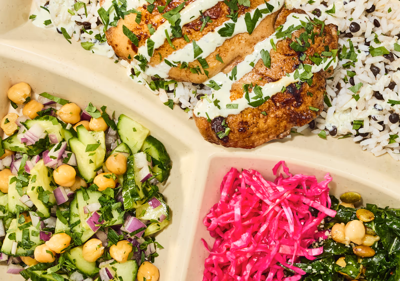 close up of market plate