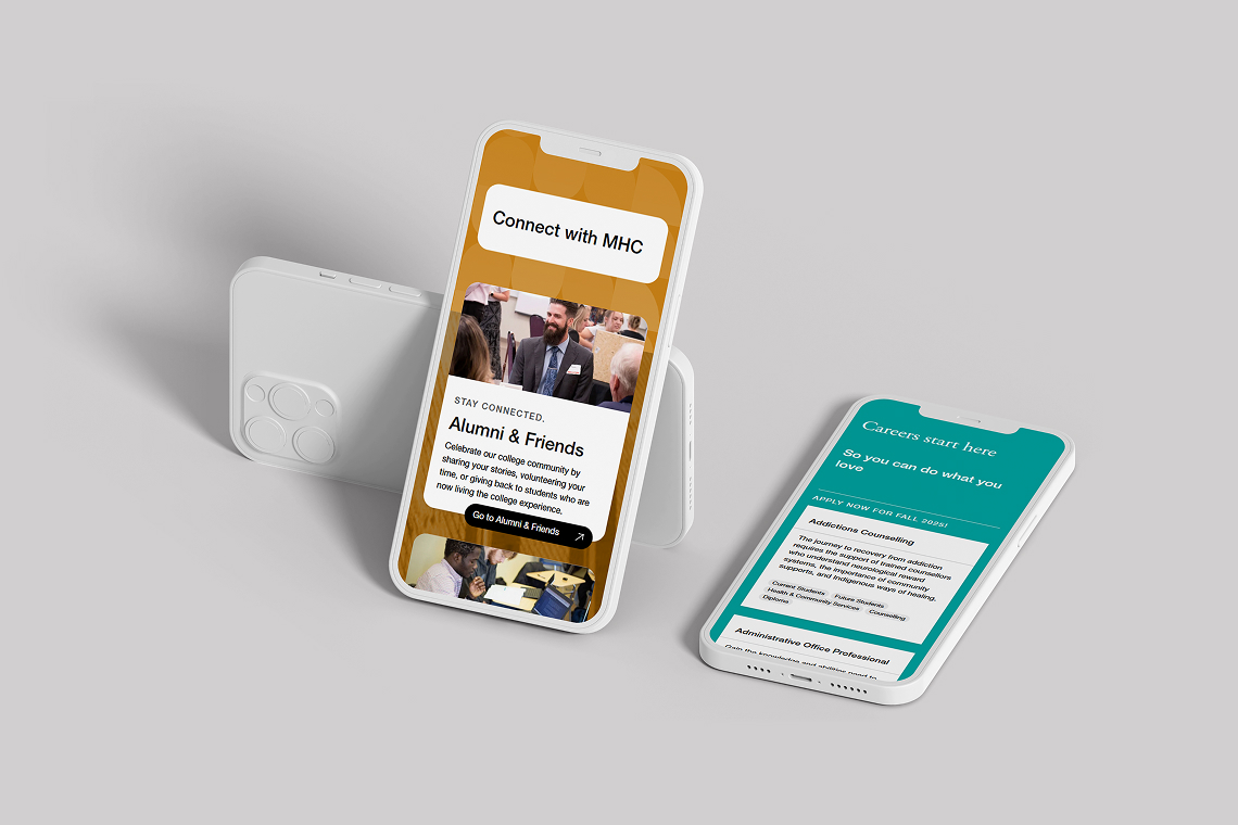 Medicine Hat College website on mobile phones