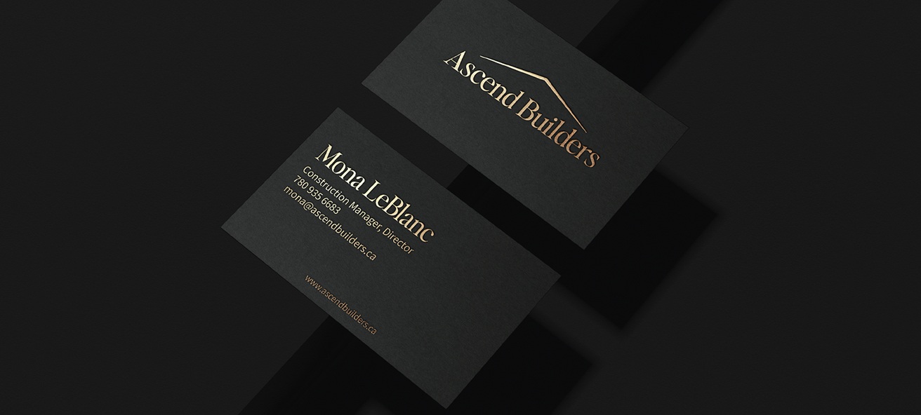 Business cards designed for Ascend