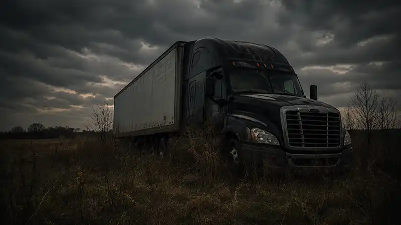 Owner operators are leaving trucking Owner operator quiting trucking and abandoning his truck in a field
