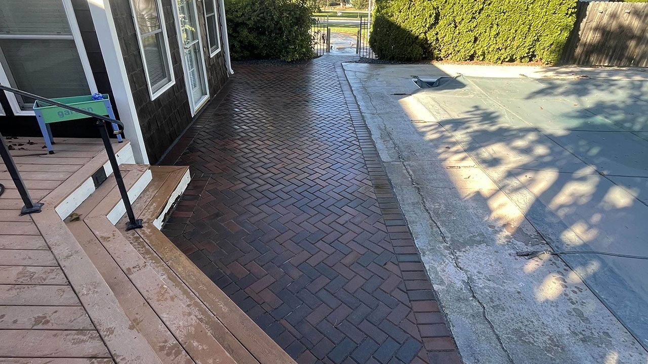 Driveway Repair by Berry Brothers Landscaping.